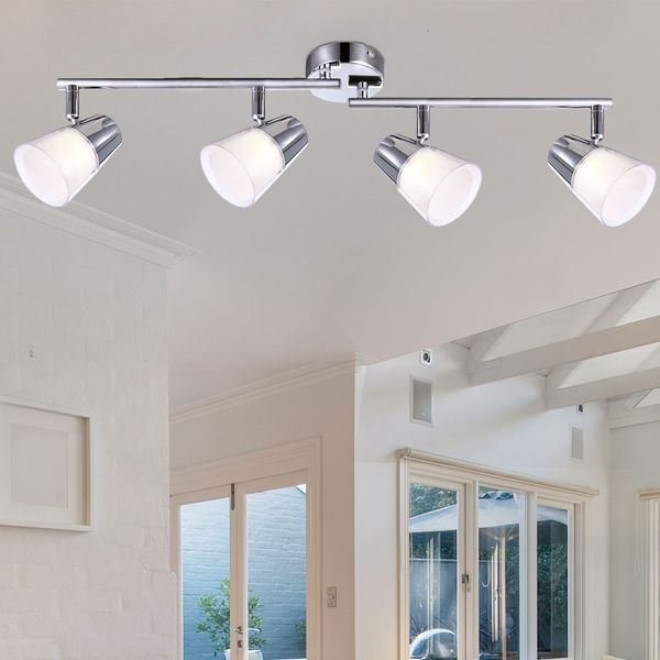 LED Deckenleuchte, Arme und Spot beweglich, L 60 cm, TIEKA
