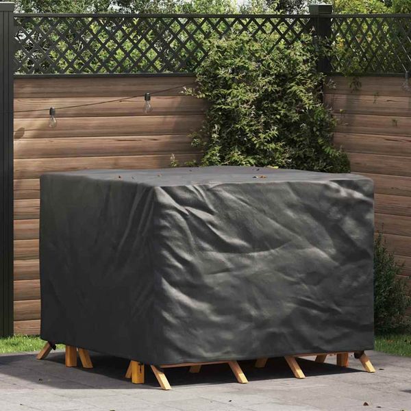 vidaXL Möbelbezug Schwarz 125 x 125 x 74 cm 420D Oxford-Gewebe 4105715