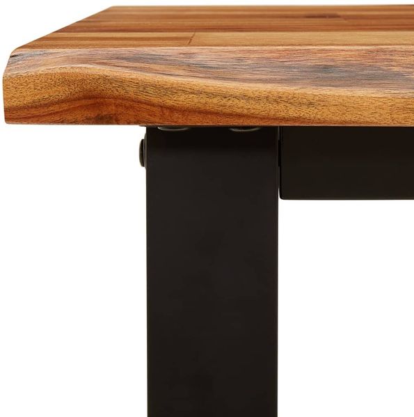 vidaXL Bank Baumkante 160 cm Massivholz Akazie 353295 Bild 8