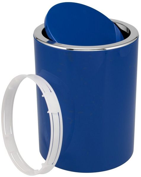 bremermann Kosmetikeimer SAVONA 5,5 Liter aus Kunststoff, rund - blau