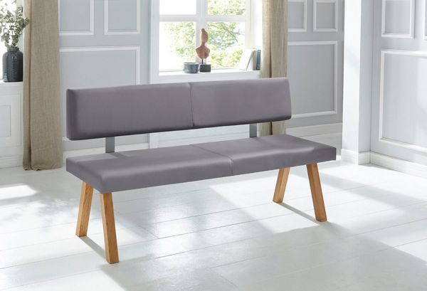 OTTO home Bank Mobilar Rio, mit Rückenlehne und aus Massivholz