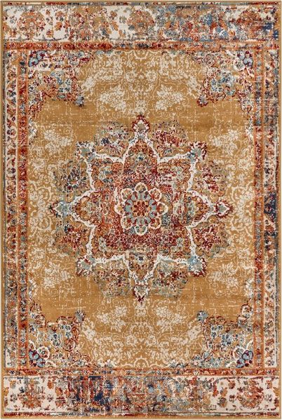 HANSE Home 'Maderno' Teppich, rechteckig, Höhe: 8 mm, Orientalisch, Kurzflor, Gold, 140 x 200 cm (Rechteckig)