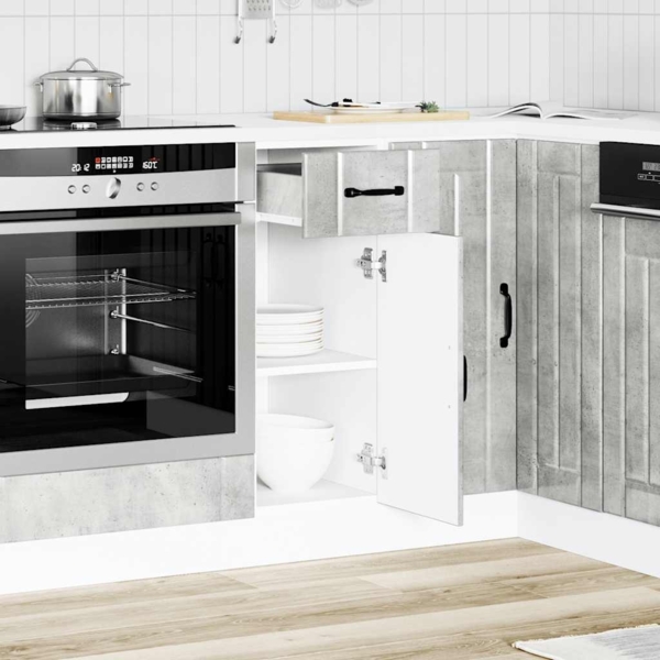 vidaXL Küchen-Unterschrank Lucca Betongrau Holzwerkstoff 853701