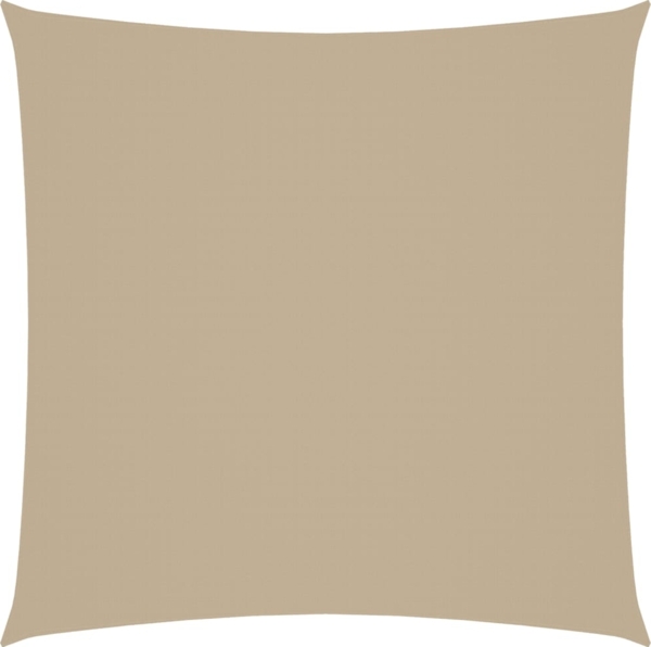vidaXL Sonnensegel Oxford-Gewebe Quadratisch 4x4 m Beige 135139