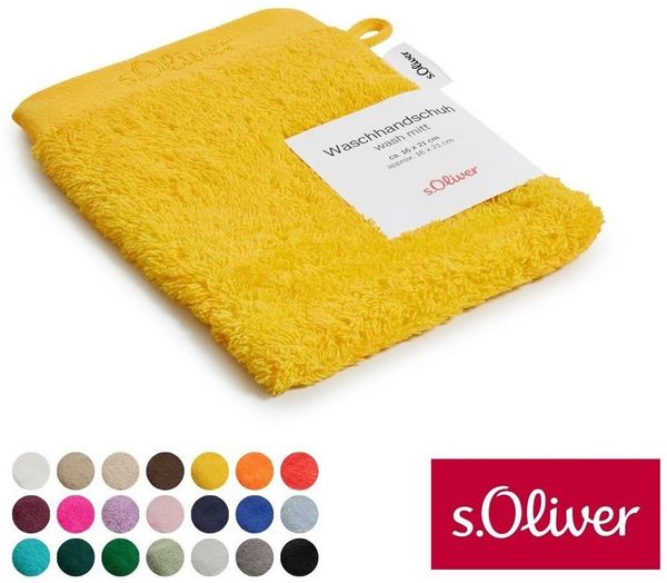 s.Oliver Waschhandschuh s.Oliver, Premium Qualität, 600 gr/m², auch als Sets erhältlich, Walkfrottier (1-St), große Farbauswahl, auch als Duschtuch, Handtuch, Gästetuch