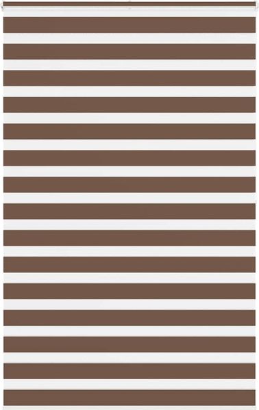 vidaXL Doppelrollo Braun 150x200 cm Stoffbreite 145,9 cm Polyester 4014375