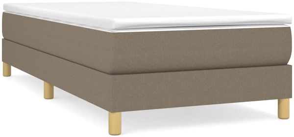 vidaXL Polsterbett, Stoff, 25,0 cm, Taupe, 90x200 cm, Natur Bild 2