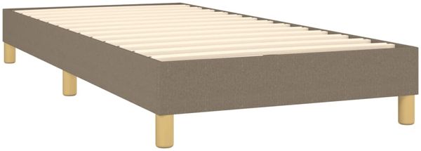 vidaXL Polsterbett, Stoff, 25,0 cm, Taupe, 90x200 cm, Natur Bild 4