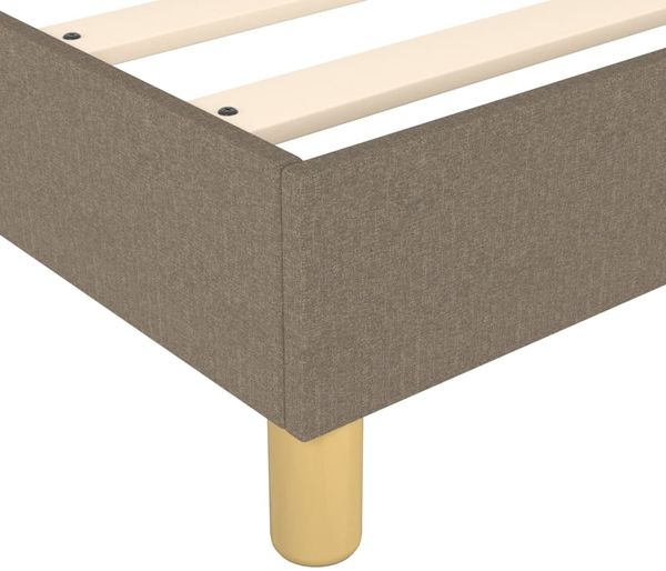 vidaXL Polsterbett, Stoff, 25,0 cm, Taupe, 90x200 cm, Natur Bild 7
