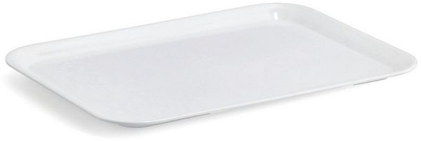 Basera® Tablett, kratzfest, Melamin, (1-tlg), weiß, 24 x 18 cm