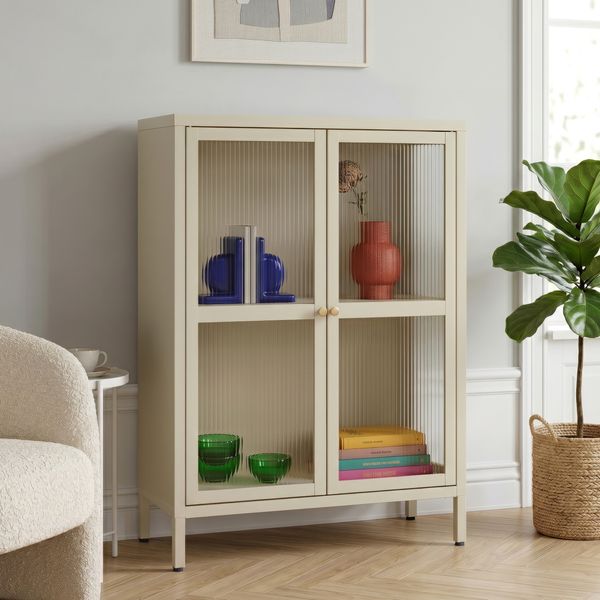 Sideboard Säkylä 84x64x35cm Kamelfarben [en. casa]