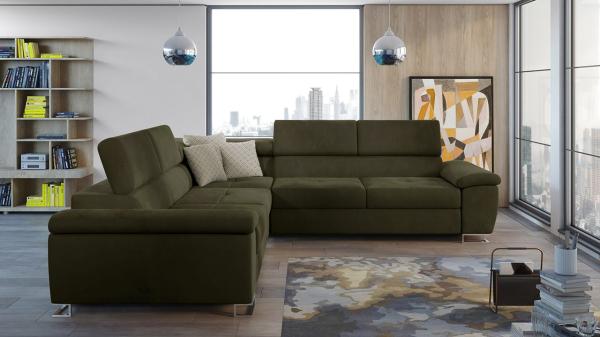 Ecksofa Cotere 2E2, Farbe: Zetta 297 + Zetta 297 + Evo 26