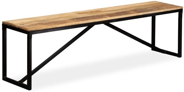 vidaXL Sitzbank Massiv-Mangoholz 160x35x45 cm 244904
