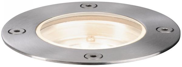 Paulmann No. 94228 Plug&Shine Bodeneinbauleuchte rund IP65 3000K 4W Silber