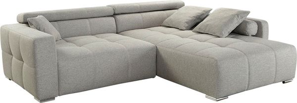 Jockenhöfer Gruppe Ecksofa Salerno L-Form, im Big-Sofa-Style, mit Kopf- bzw. Rückenteilverstellung und Zierkissen