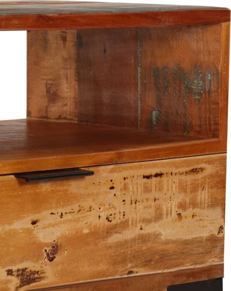 vidaXL TV-Schrank 118x35x45 cm Altholz Massiv 247325 Bild 5