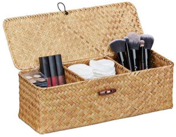 Relaxdays Aufbewahrungsbox mit Deckel