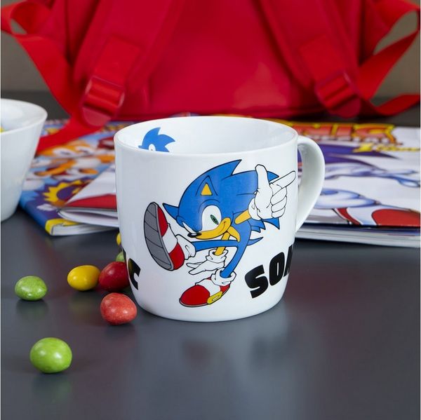 Geda Labels GmbH Tasse Sonic Modern, 1-tlg, Porzellan, Blau, 300ml, spülmaschinengeeignet