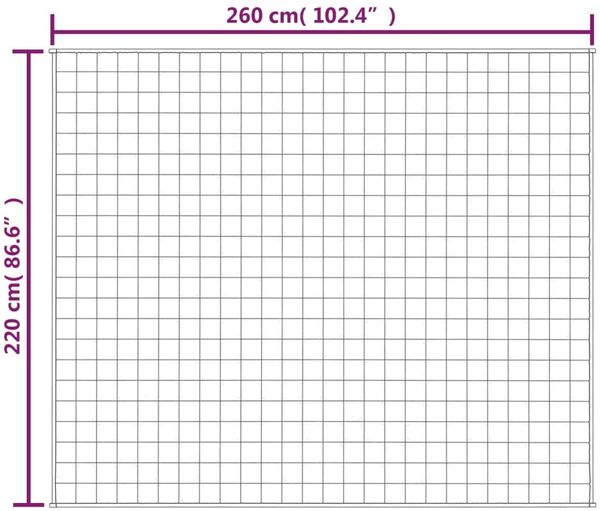 vidaXL Gewichtsdecke Stoff, 1x Gewichtsdecke, Dunkelgrau, 220x260 cm, Stoff, 15 kg Bild 6
