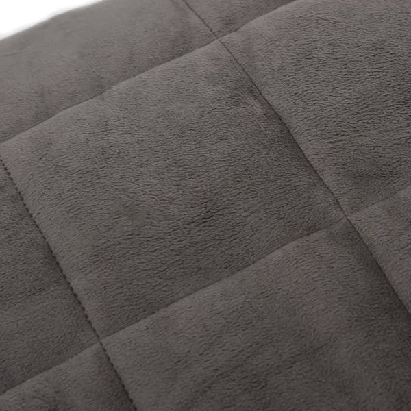 vidaXL Gewichtsdecke Stoff, 1x Gewichtsdecke, Dunkelgrau, 220x260 cm, Stoff, 15 kg Bild 4