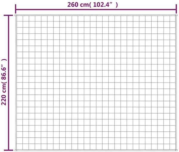 vidaXL Gewichtsdecke Stoff, 1x Gewichtsdecke, Dunkelgrau, 220x260 cm, Stoff, 15 kg Bild 7