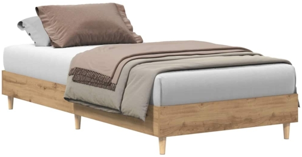 vidaXL Bettgestell ohne Matratze Artisan-Eiche 90x200cm Holzwerkstoff 861056