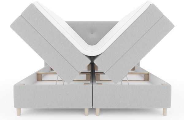99rooms Zeus Boxspringbett 180x200 cm Velours SORO Lila Taschen-Federung Bild 2