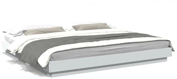 vidaXL Bettgestell Weiß 180x200 cm Holzwerkstoff 3281168