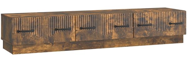 vidaXL TV-Schränk Geräucherte Eiche 147 x 34,5 x 27 cm Holzwerkstoff 895400