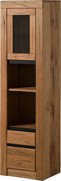 Badschrank Wildeiche / Zerreiche 44x35x159 natur geölt MONTREUX #58