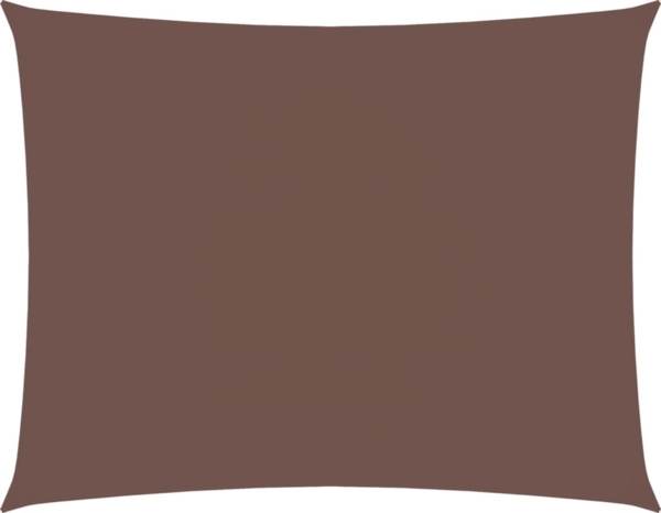 vidaXL Sonnensegel Oxford-Gewebe Rechteckig 3,5x4,5 m Braun 135819