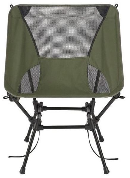 SONGMICS Faltbarer Outdoor Stuhl, höhenverstellbarer Campingstuhl mit Stahlrahmen, 2 Seitentaschen, für Reisen, grün Bild 4