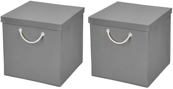 StickandShine Faltbox 2 Stück 30x30 cm perfekt für KALLAX – 19 trendige Farben zur Auswahl
