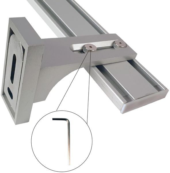 Vorhangschiene "silber" aus Aluminium, alle Längen bis 480cm möglich, Flache Gardinenschiene ( 7mm ), "1- / 2-/ 3- /4-läufig" inkl. Vorhanggleiter Bild 2