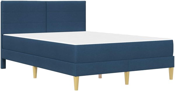 vidaXL Bettrahmen Blau 140 x 200 cm Polyester 3414963 Bild 3
