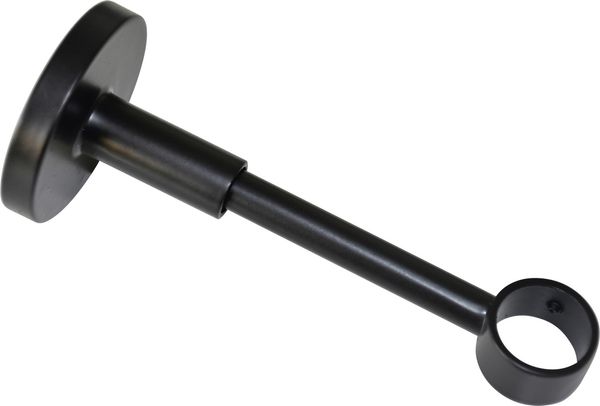 Gardinia Träger für Metallmontageplatte Chicago für Ø 20 mm geschlossen schwarz-matt 12 cm