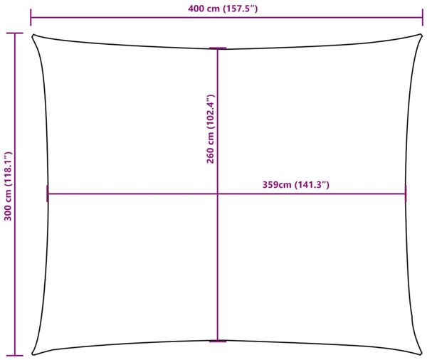 vidaXL Sonnensegel Oxford-Gewebe Rechteckig 3x4 m Gelb 135595 Bild 10