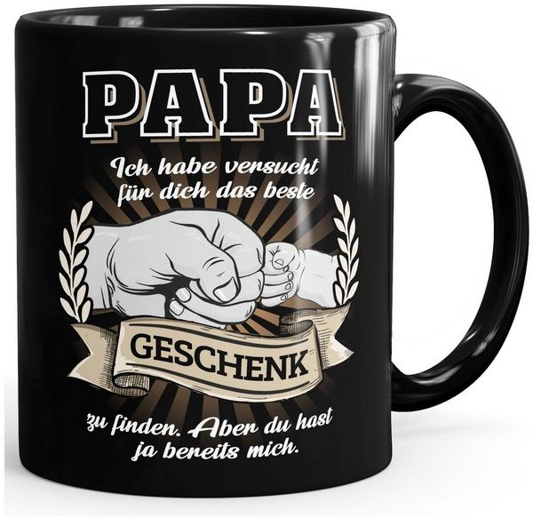 MoonWorks Tasse Kaffee-Tasse Papa Wir haben versucht für dich das beste Geschenk zu, Keramik