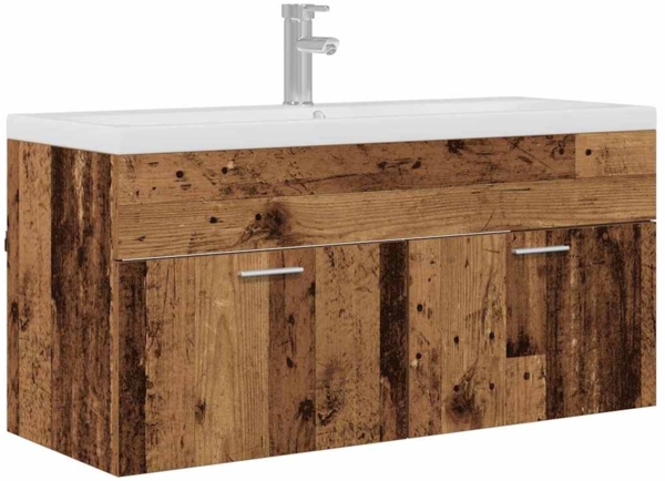 vidaXL Badezimmerschrank Altholz 100 x 38,5 x 46 cm Holzwerkstoff 3415744
