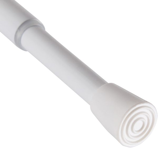 Verstellbare Vorhangstange - Spannstange zum Klemmen Weiß Ø10/13 mm 60-90 cm