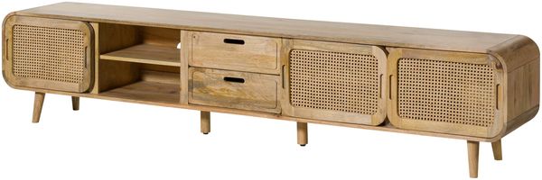 TV-Board Mango 240x40x50 natur lackiert VALENCIA #125