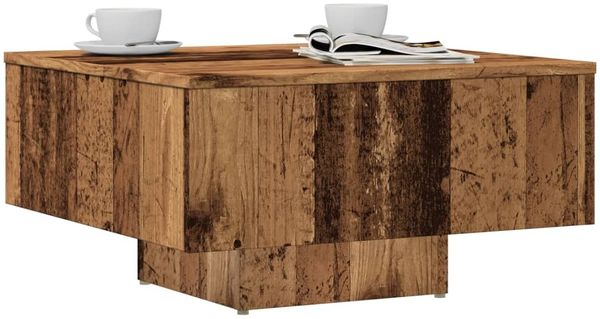 vidaXL Couchtisch Altholz-Optik 60x60x31,5 cm Holzwerkstoff 856550
