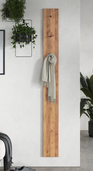 Wandgarderobe 20x190cm "Zarah" Wildeiche geölt