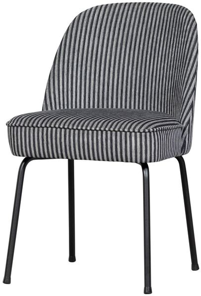Esszimmerstuhl Vogue aus Stoff, modernes Design, gepolstert, Schwarz Grau, komfortabel für Dein Zuhause