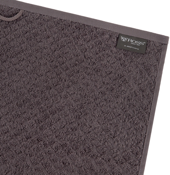 Ross Harmony 8 tlg. Frottier-Set - 2 X Handtuch (50 X 100cm), 2 X Duschtuch (70 X 140cm), 2 X Gästetuch (30 X 50cm), 2 X Waschhandschuh (16 X 22cm) - 520 - Graphit Bild 2