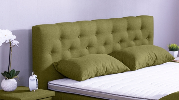 Meisterbetten Boxspringbett Babo 140x200 in WT-Grasgrün, Matratzenbezug Nano, Komfortschaum-Topper Bild 3