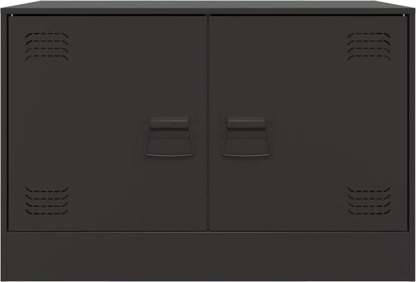 vidaXL TV-Schränke 2 Stk. Schwarz 67x39x44 cm Stahl 841632 Bild 6