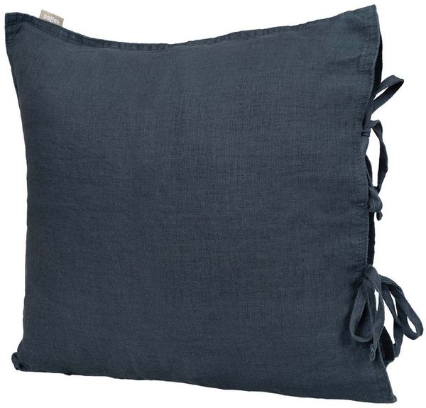 Kissenbezug ca. 40x40 cm tiefsee-blau 100% Leinen beties "Leinen"