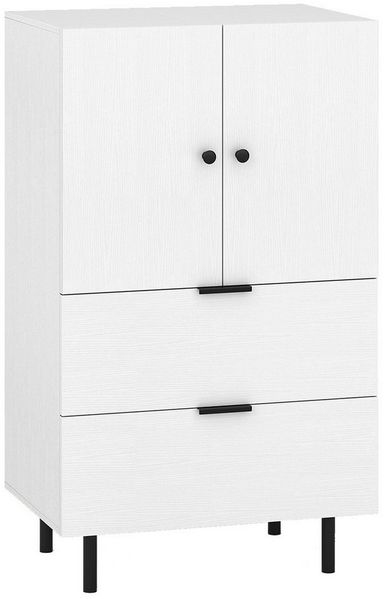 COSTWAY Sideboard, Buffetschrank Holz mit Schubladen & Türen, 60x41,5x102cm