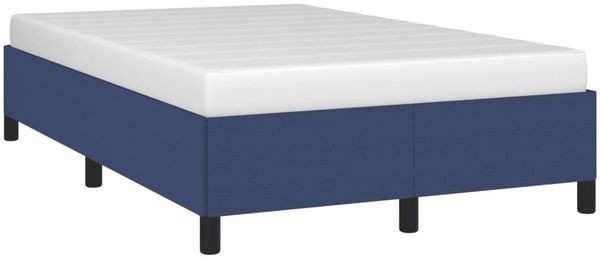 vidaXL Bettgestell ohne Matratze Blau 120x190 cm Stoff 379514 Bild 4